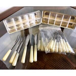Vintage Mid-Century Stainless Cocktail Appetizer Set – Japan